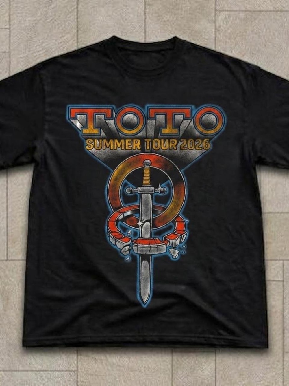 Summer Tour 2026 Black Graphic Tee - Men